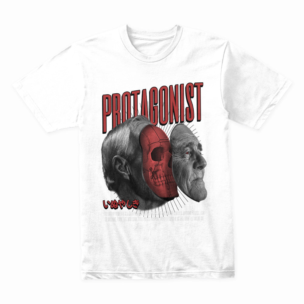 Protagonist Cyber-Skull Transformation T-Shirt