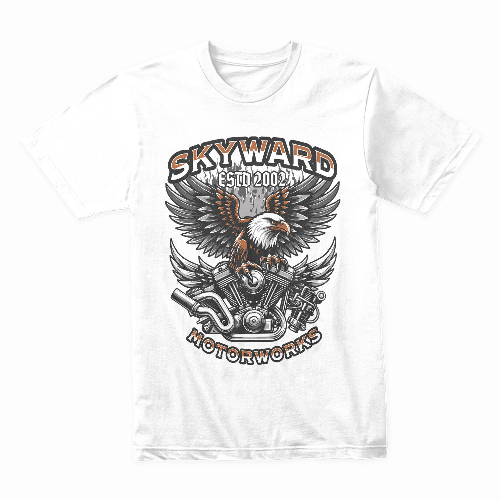 Skyward Motorworks T-Shirt – Power, Freedom & Precision