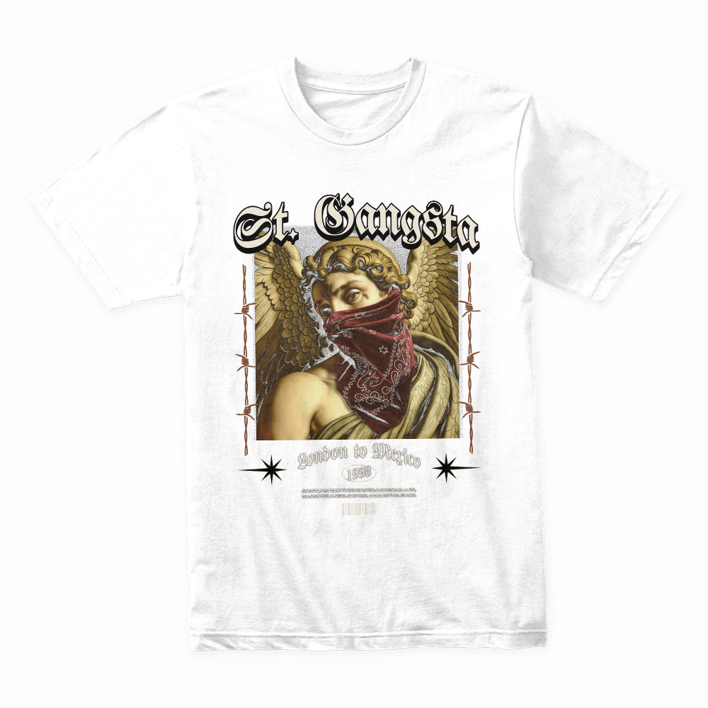 Heavenly Hustler: St. Gangsta Icon Tee