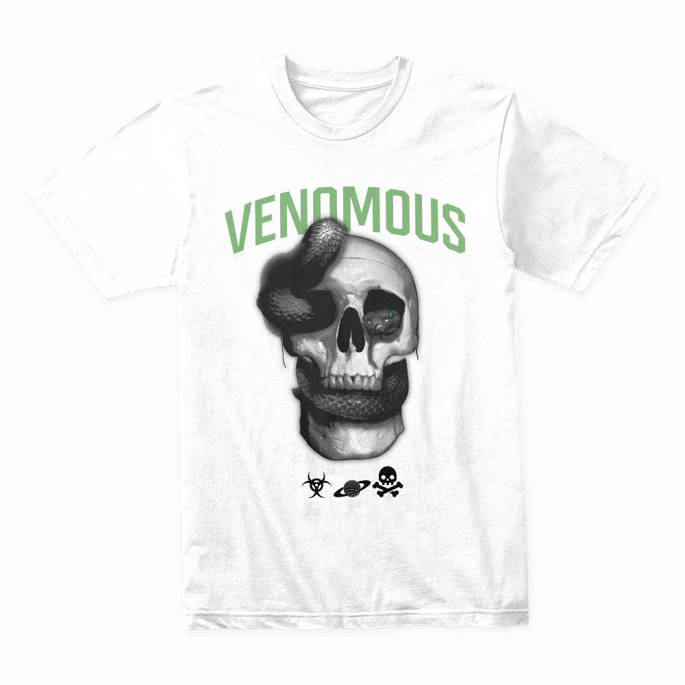 Venomous Embrace: Serpent & Skull Strike Tee