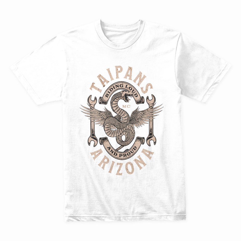 Taipans Riding Loud" MC Arizona Tee