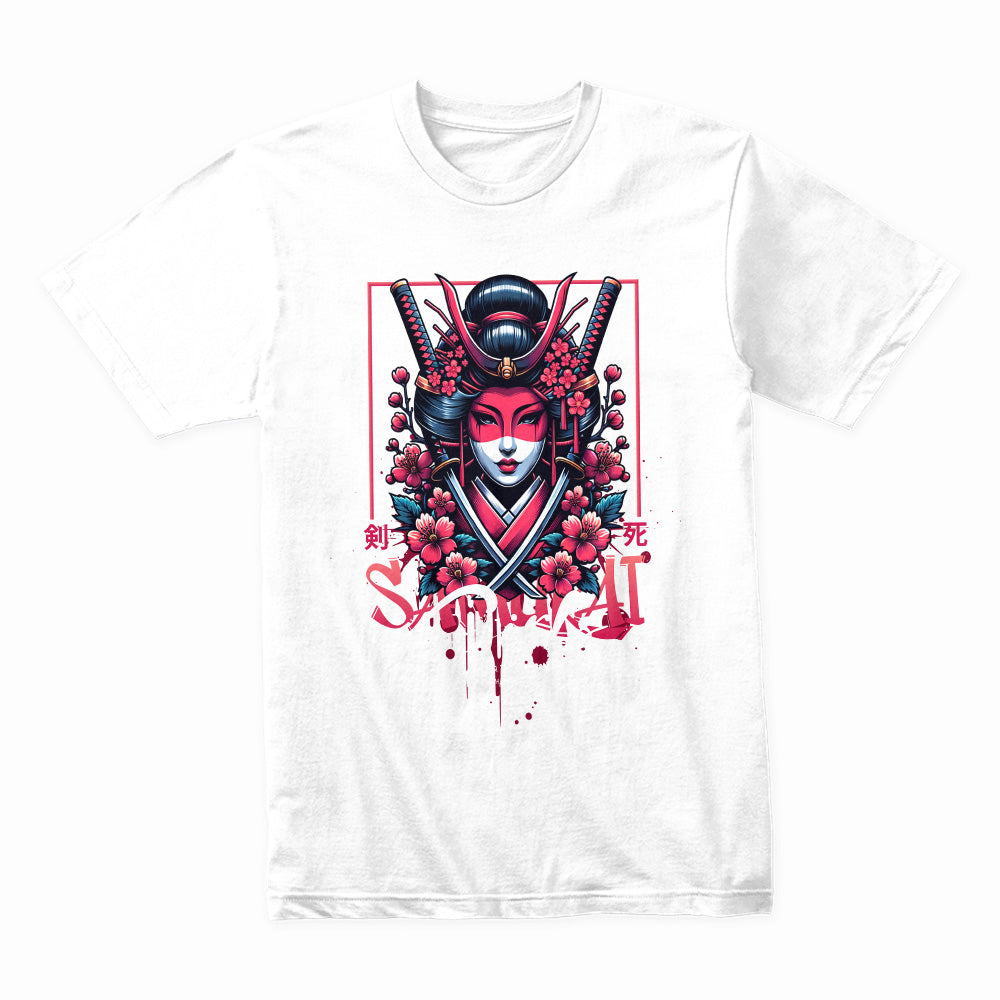 Crimson Sakura Samurai: Femme Warrior Tee