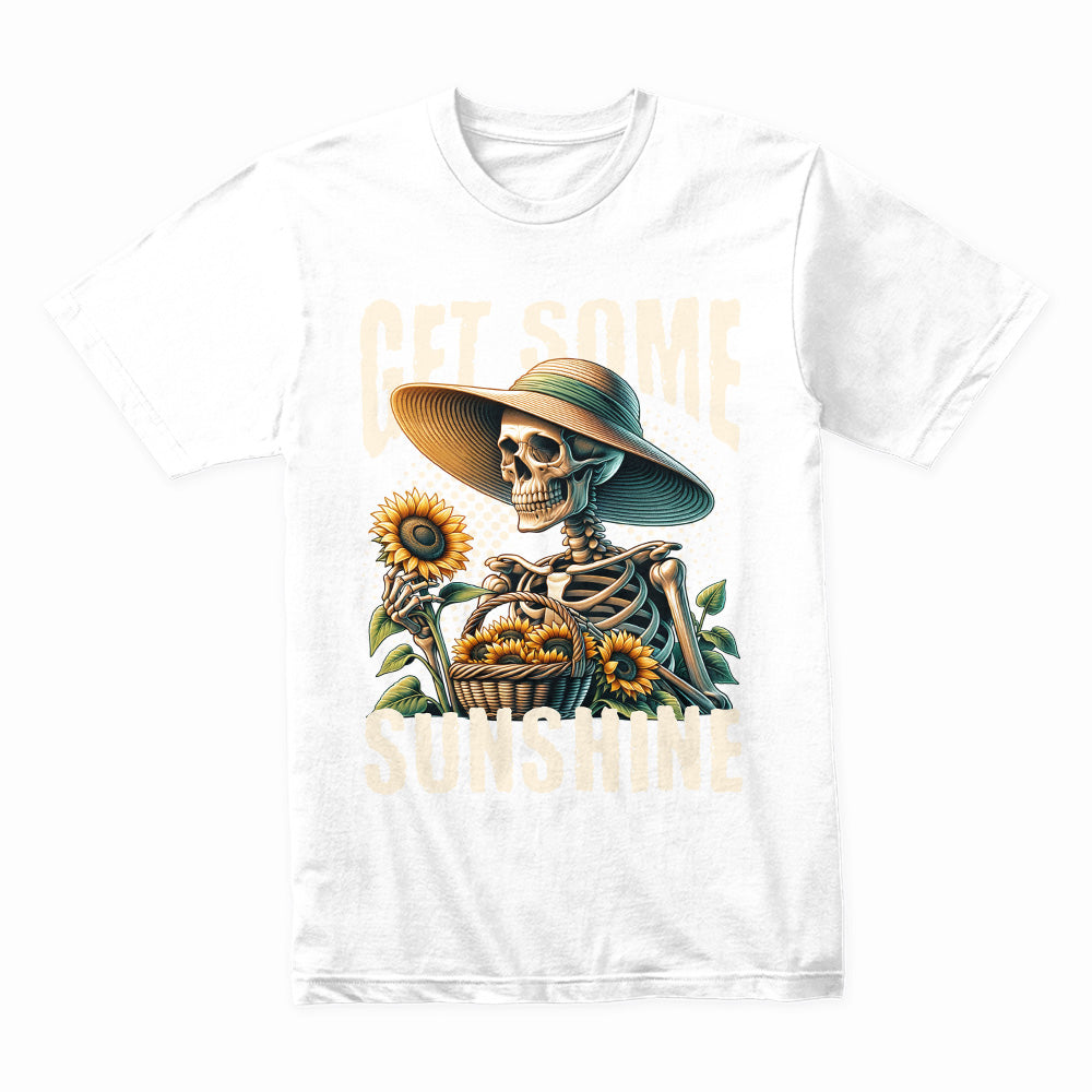 Sunlit Bones: Get Some Sunshine Skeleton Tee
