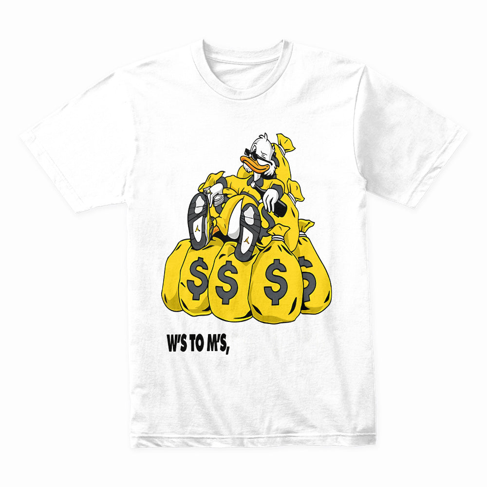 Money Bags Scrooge" Black T-Shirt