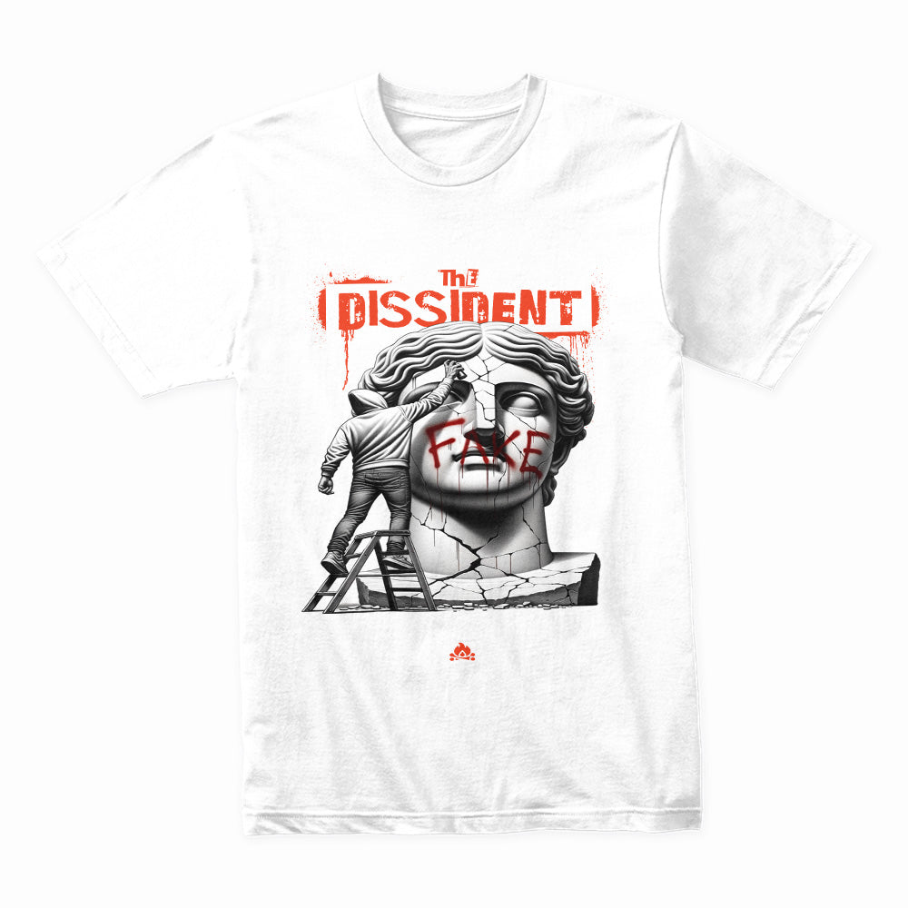 The Dissident Truth" Broken Statue Black T-Shirt