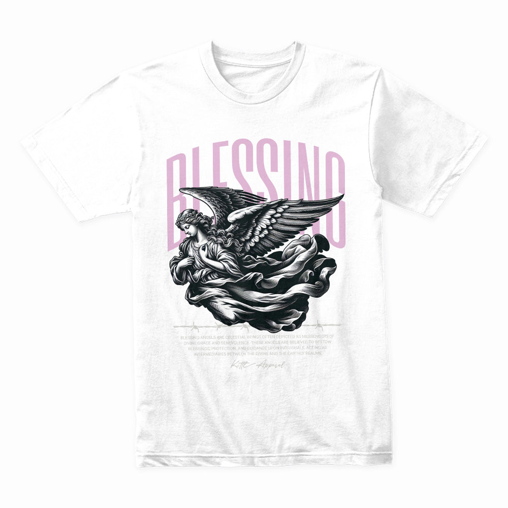 Divine Whisper: Blessing Angel Graphic Tee
