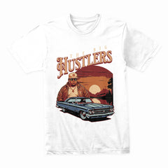 The Big Hustlers: Sunset Drive Classic Car Graphic Tee