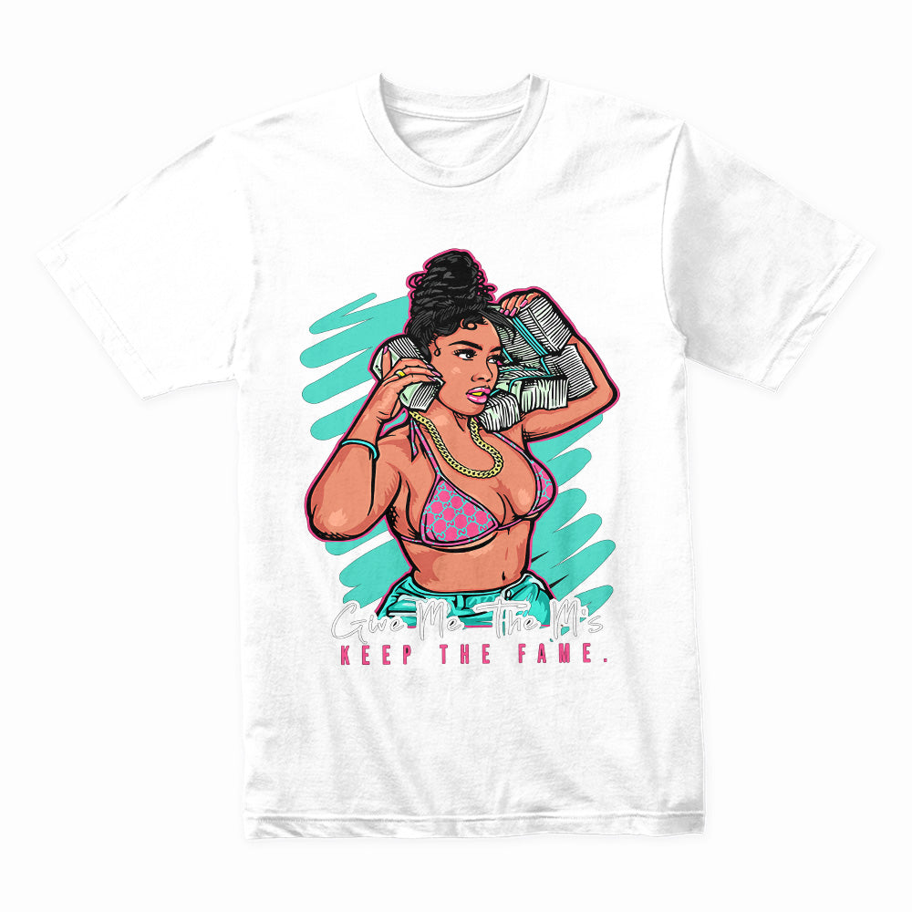 Give Me The M's: Keep The Fame – Hustle Queen Graphic Tee