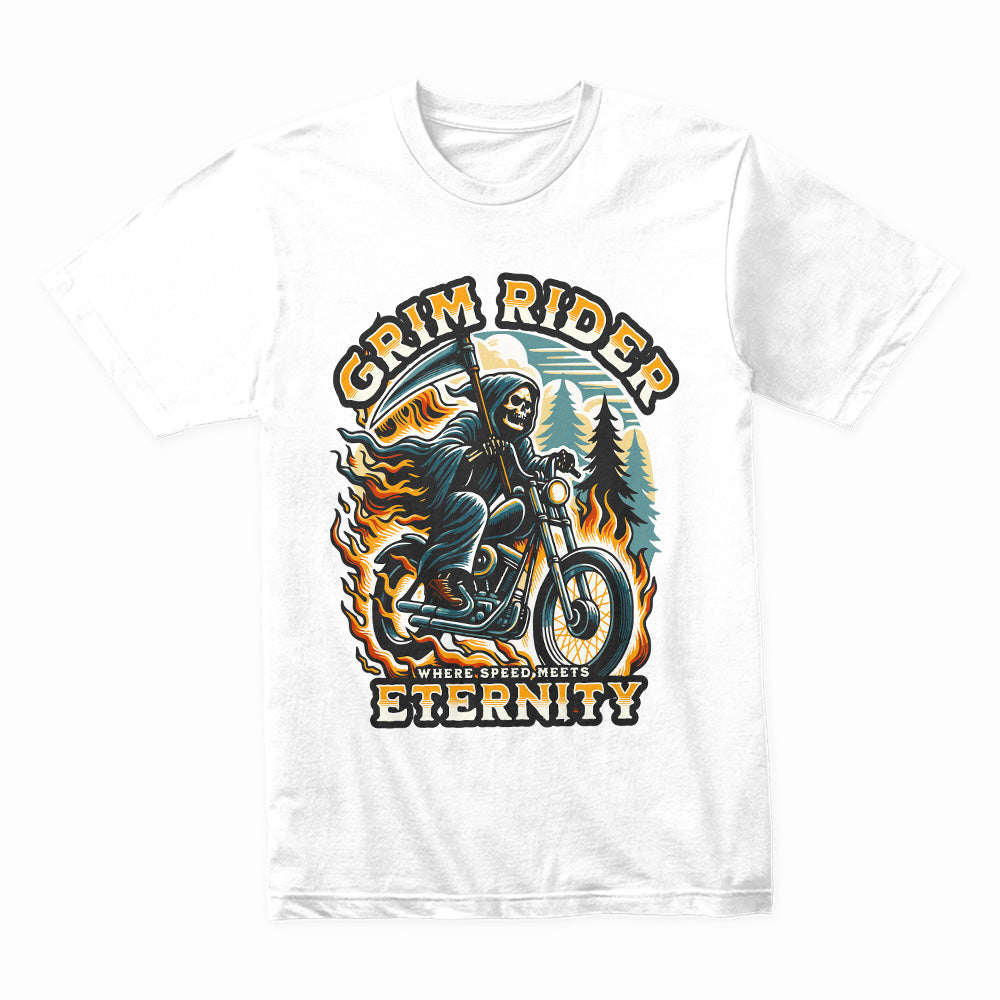 Grim Rider Biker T-Shirt – Where Speed Meets Eternity