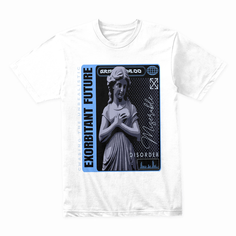 Digital Despair: “Exorbitant Future” Gothic Glitch Tee
