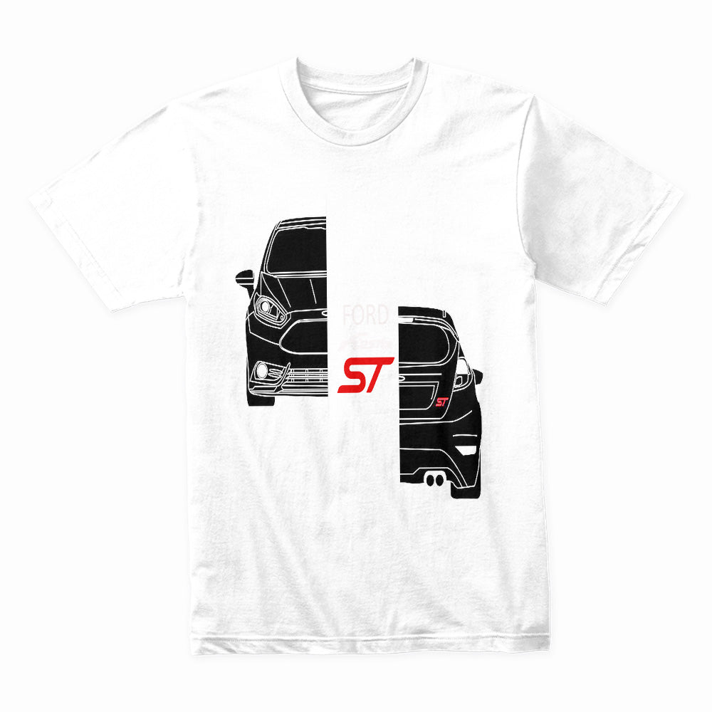 Ford Fiesta ST Blueprint T-Shirt – Hot Hatch Line Art Edition