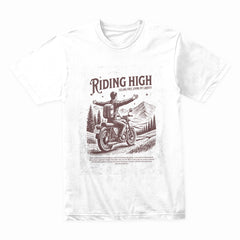 Riding High Vintage Biker Adventure T-Shirt