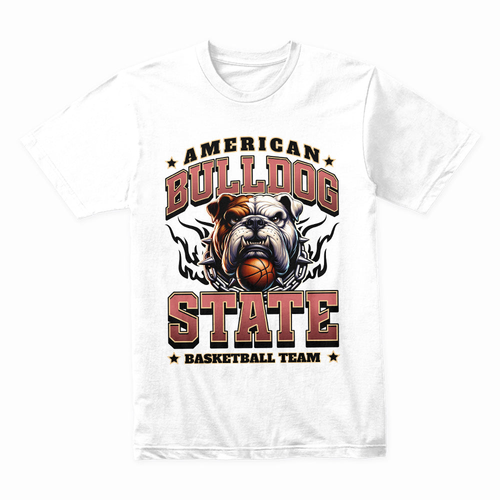 Iron Grit: American Bulldog State Basketball Tee