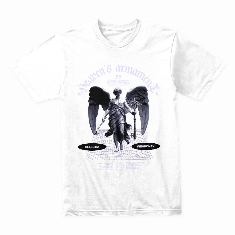 Celestial Arsenal: Heaven’s Armament Tee