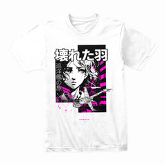 Broken Wings – Neon Odyssey Anime Tee
