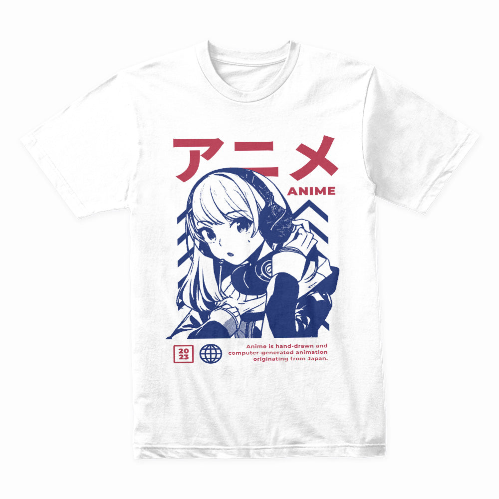 Neo Tokyo Vibes – Classic Anime Girl Tee