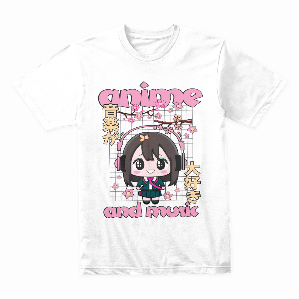 Sakura Beats – Anime & Music Chibi Tee