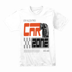 Car Zone Racing Graphic T-Shirt – Stay Wild On Track Motorsport Tee