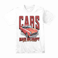 Cars Make Me Happy Funny Classic Car T-Shirt