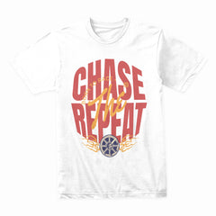 Chase The Repeat – Born to Race Typography T-Shirt