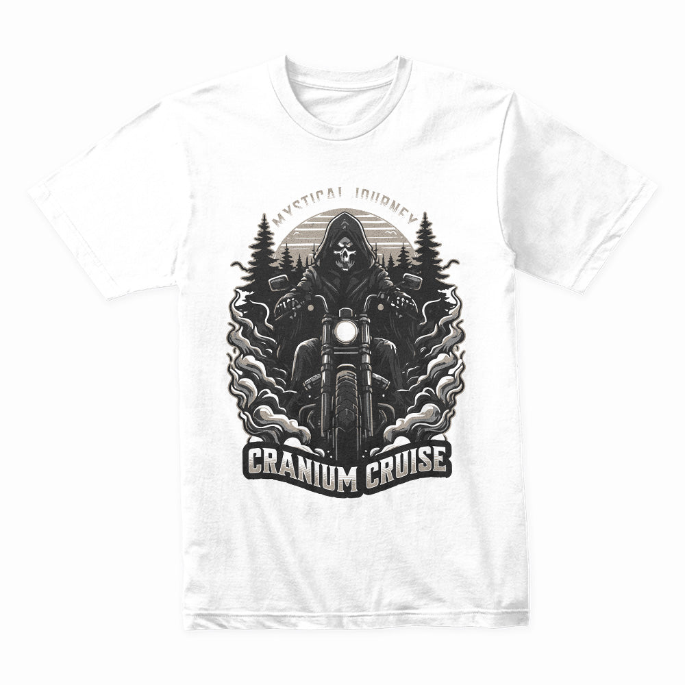 Cranium Cruise – Mystical Journey Grim Reaper Biker T-Shirt