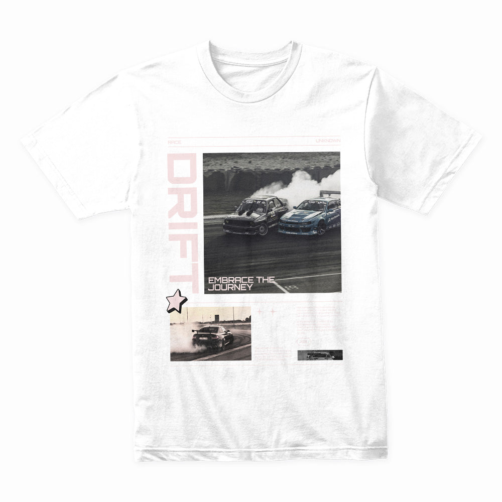 Drift Embrace The Journey - Racing Poster Style Tee