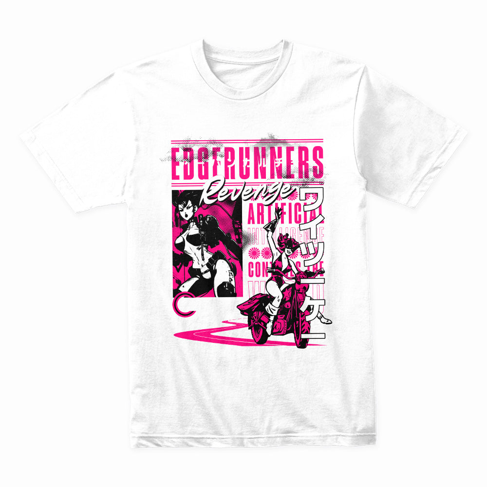 Edgerunners Revenge – Cyberpunk Street Rider T-Shirt