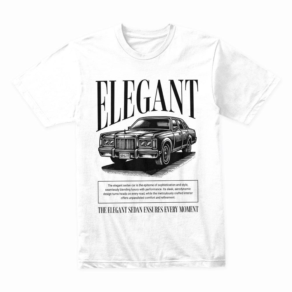 Elegant Sedan - Classic Luxury Vintage Car Tee