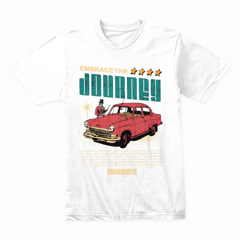 Embrace The Journey - Vintage Adventure Car Tee