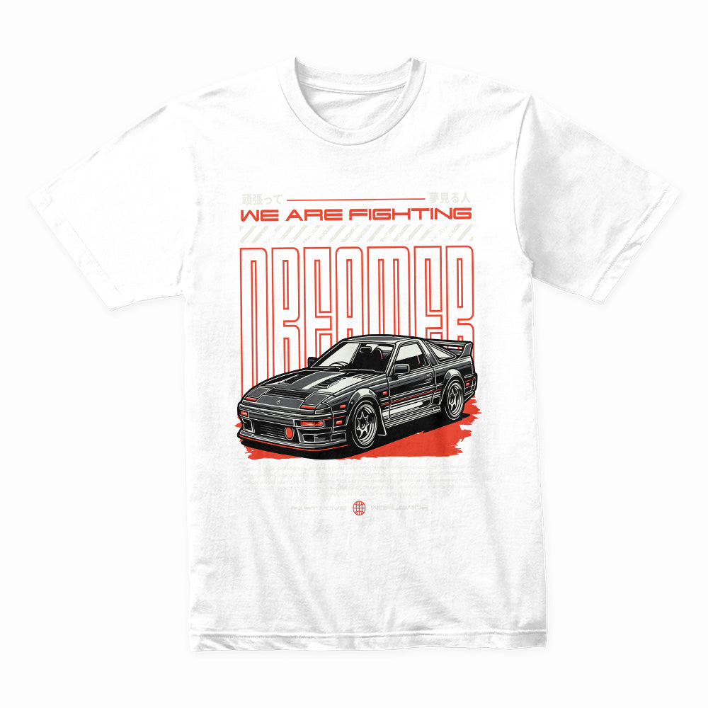 Fighting Dreamer - Retro JDM Street Racer Inspiration T-Shirt
