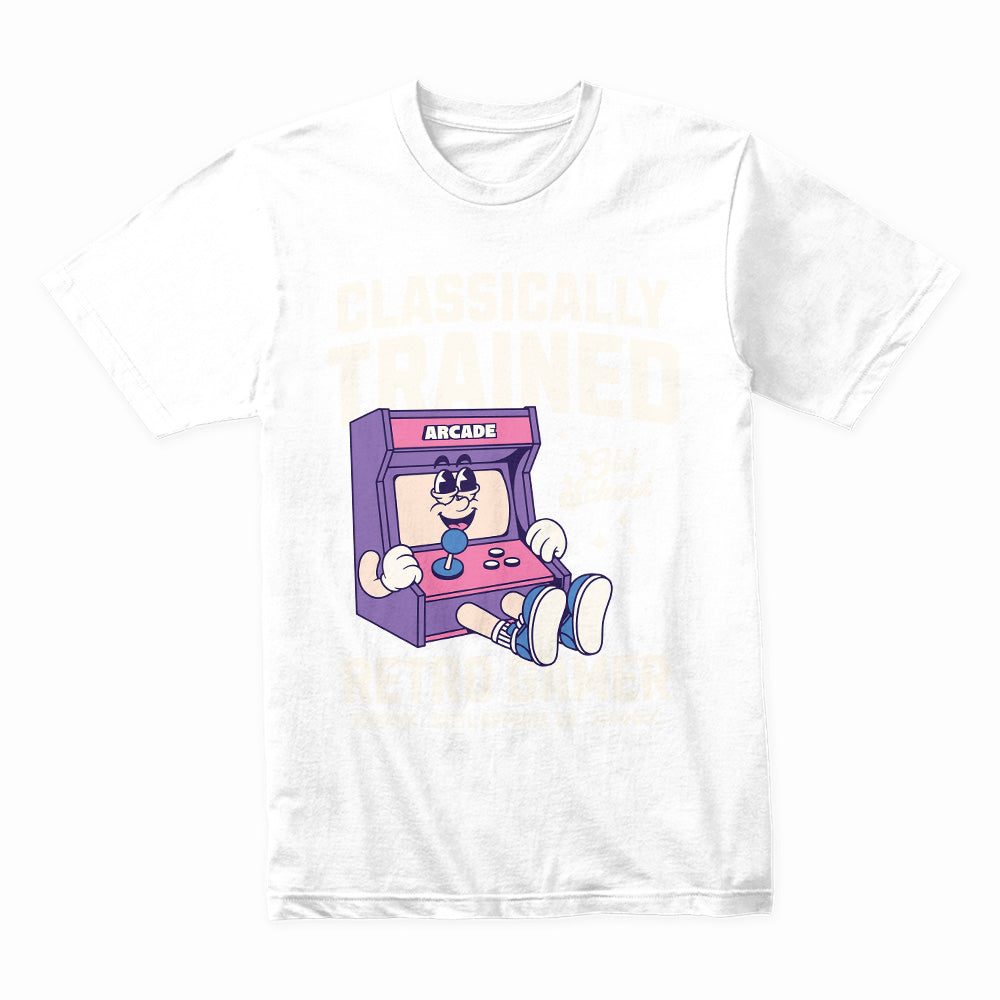 Classically Trained – Retro Arcade Gamer T-Shirt