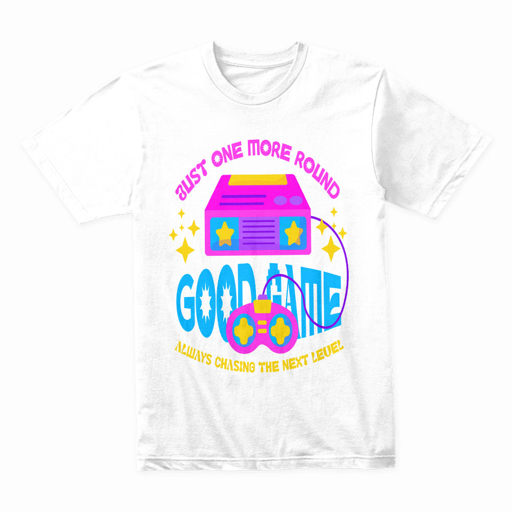 Good Game – Retro Arcade "One More Round" Gaming T-Shirt