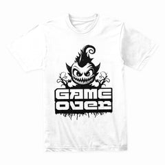 Game Over – Dark Gamer T-Shirt with Evil Grin Design