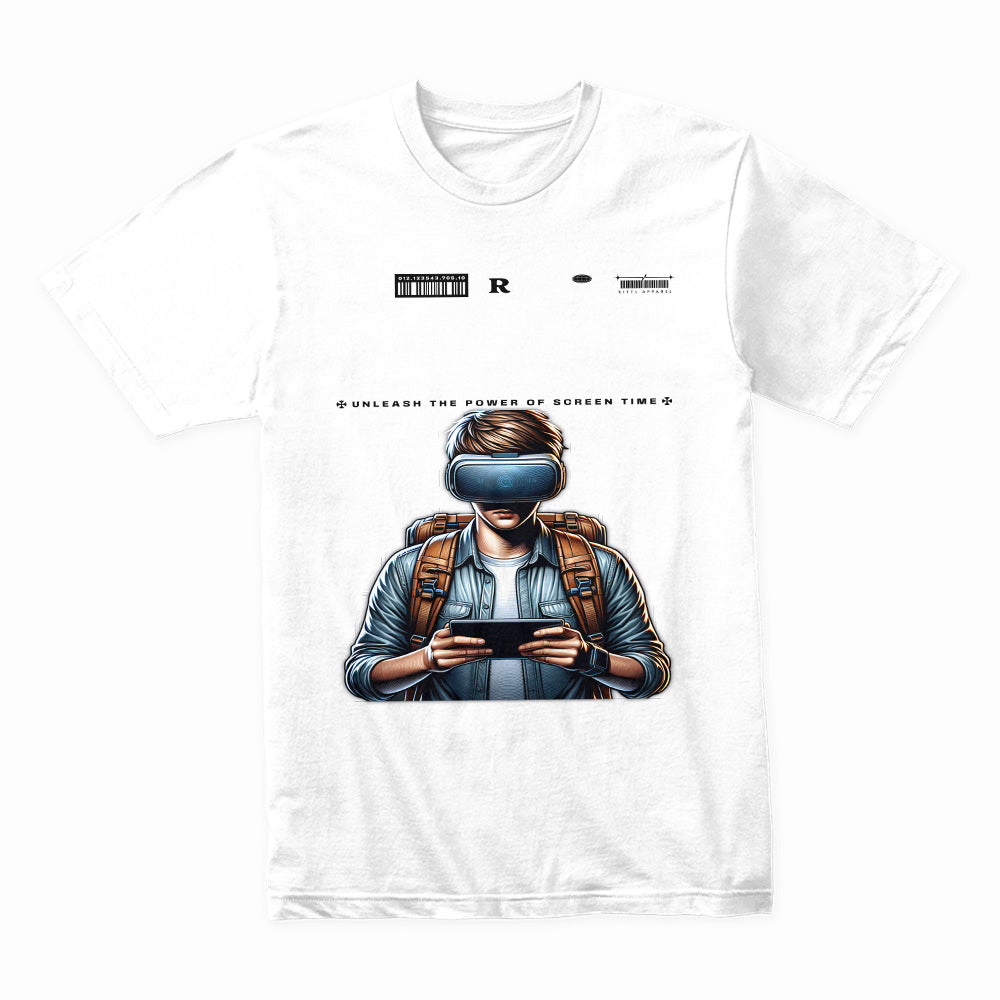 Futuristic VR Gamer – Unleash the Power of Screen Time T-Shirt