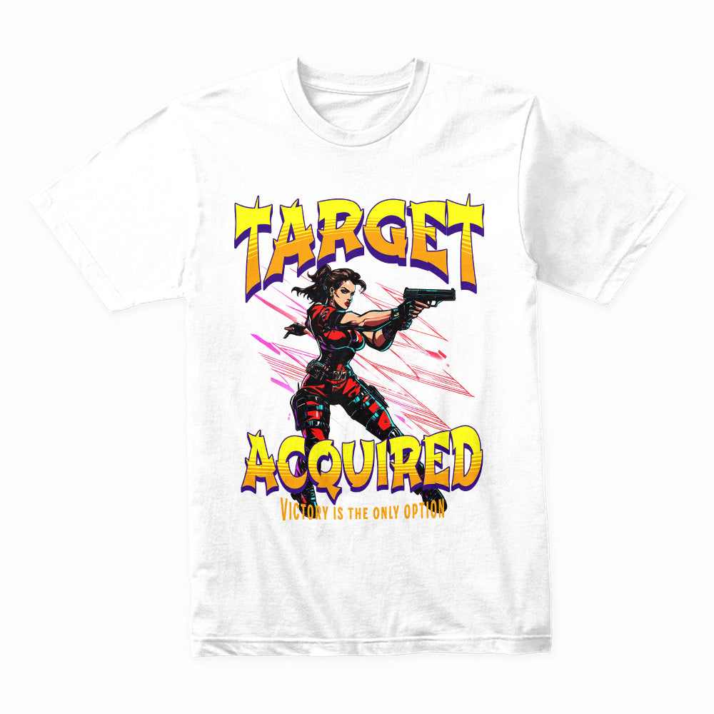 "Target Acquired – Victory is the Only Option" Tactical Gamer T-Shirt