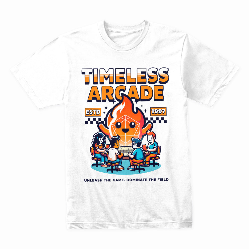 Timeless Arcade T-Shirt – Retro Tabletop Gaming Edition