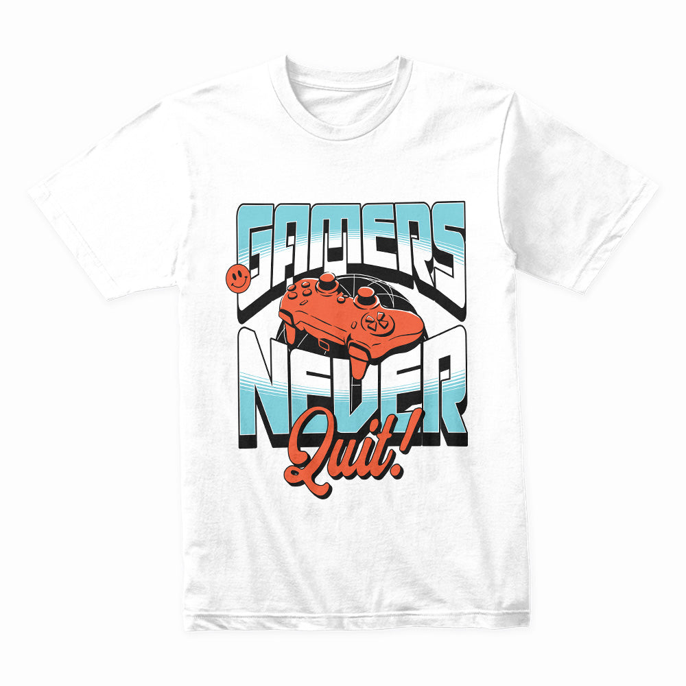 Gamers Never Quit T-Shirt – Keep Calm and Respawn