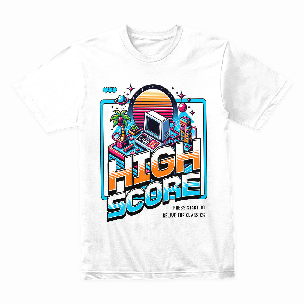 High Score Retro Gaming T-Shirt – Relive the Classics