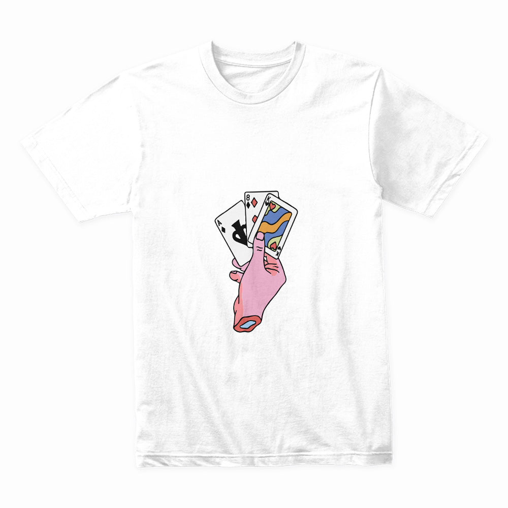 Gambit Playing Cards T-Shirt – High Stakes, Bold Moves