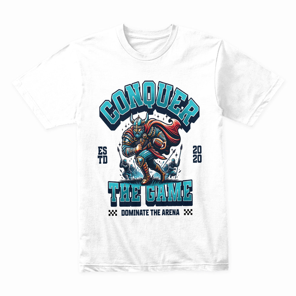 Conquer the Game T-Shirt – Unleash the Warrior Spirit