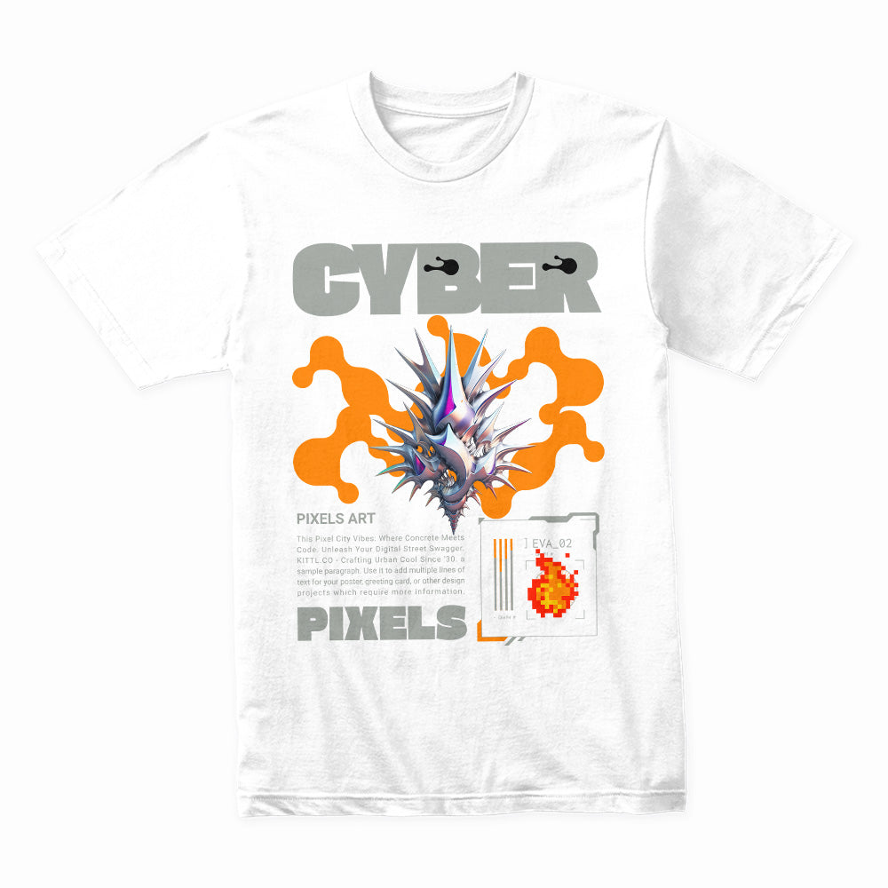 Cyber Pixels Art T-Shirt – Digital Streetwear for Futuristic Vibes