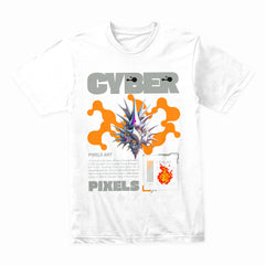 Cyber Pixels Art T-Shirt – Digital Streetwear for Futuristic Vibes