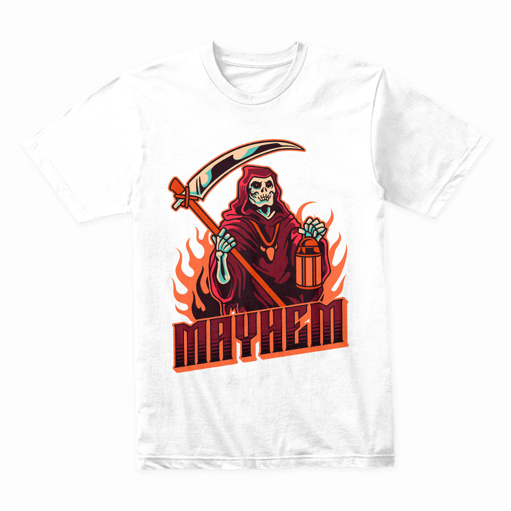 Grim Reaper Mayhem T-Shirt – Fire & Chaos Edition