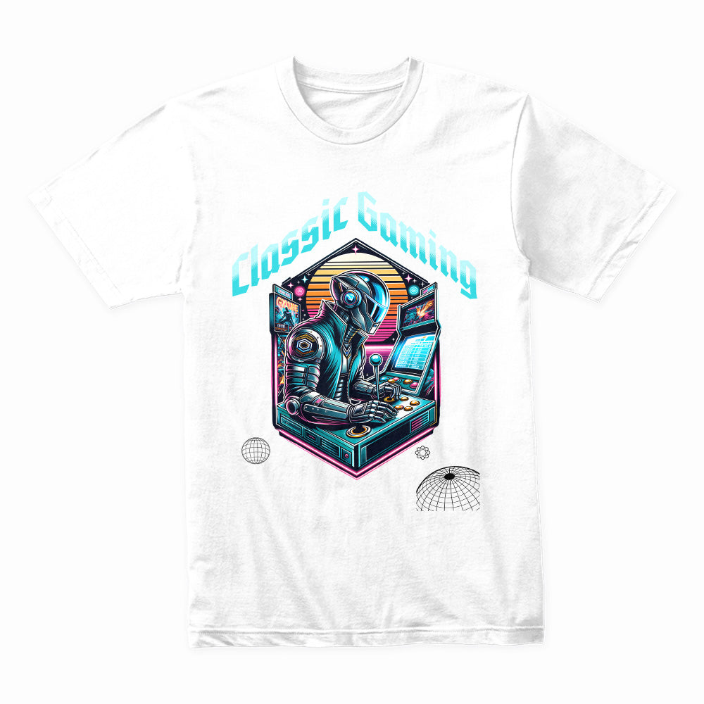 Classic Gaming – Cyber Retro Arcade T-Shirt