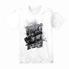 Ghost Engine Power: Monochrome Muscle Car T-Shirt