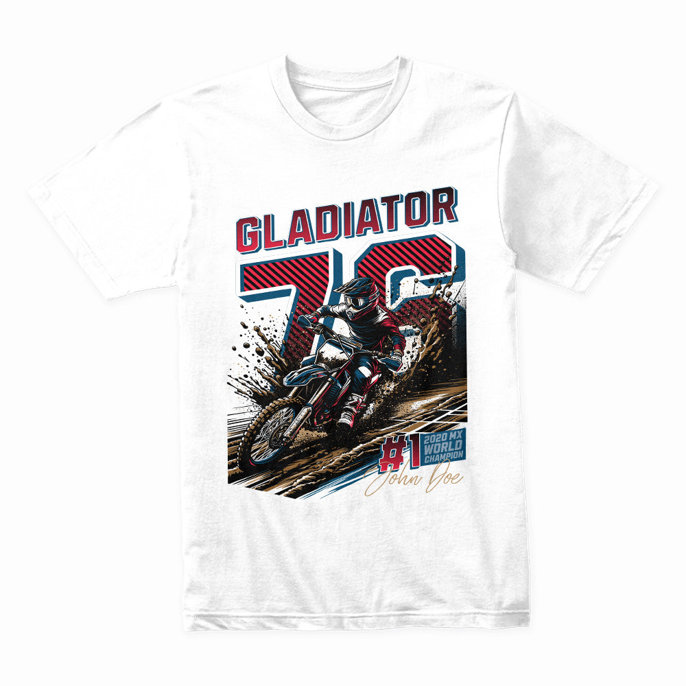 Gladiator 76 – MX World Champion Motocross T-Shirt