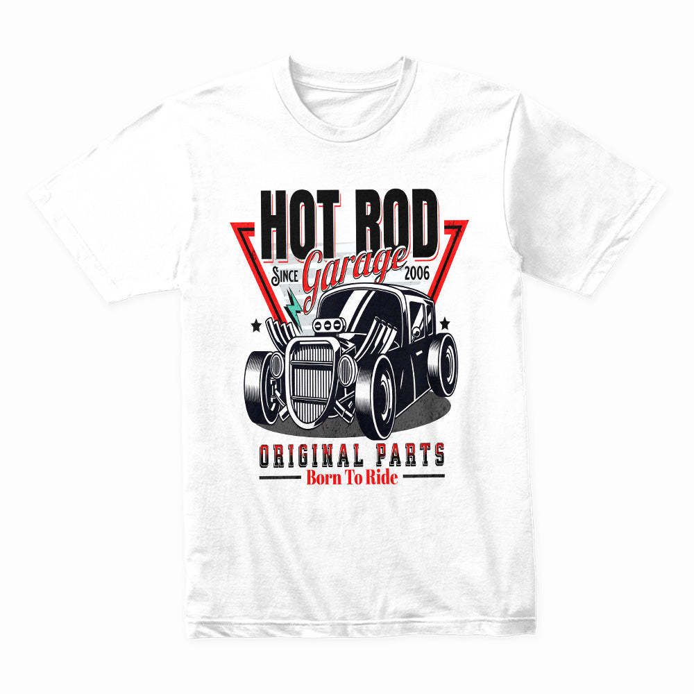 Hot Rod Garage: Born to Ride Classic Car T-Shirt