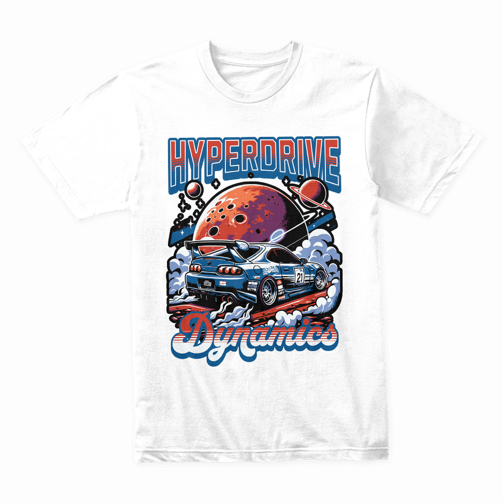 Hyperdrive Dynamics: Space Drift Racer T-Shirt