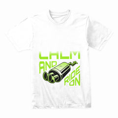 Keep Calm and Ride On: Turbo Exhaust Streetwear T-Shirt