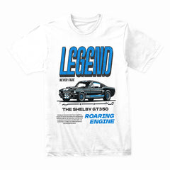 Legend Never Fade: Shelby GT350 Roaring Engine T-Shirt